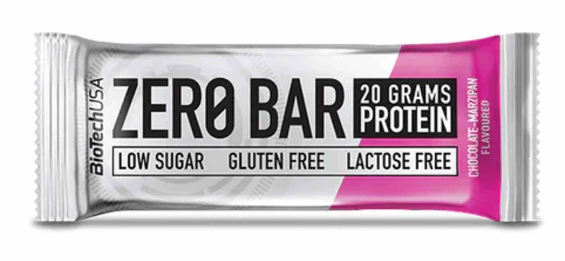 BioTech USA Zero Bar 50g Schokolade und Marzipan Geschmack