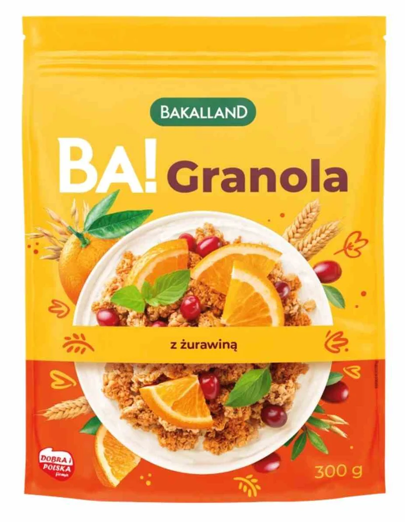 Bakalland BA! Granola mit Cranberries 300 g