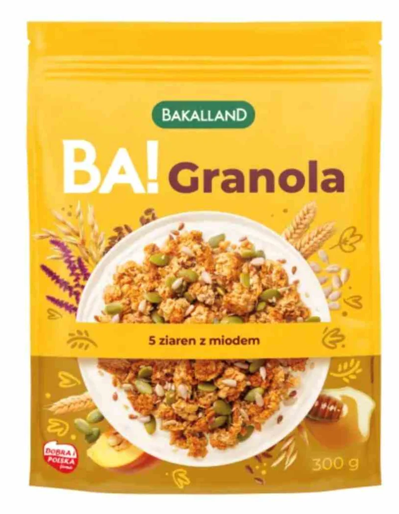 Bakalland BA! Granola 5 Körner mit Honig 300 g
