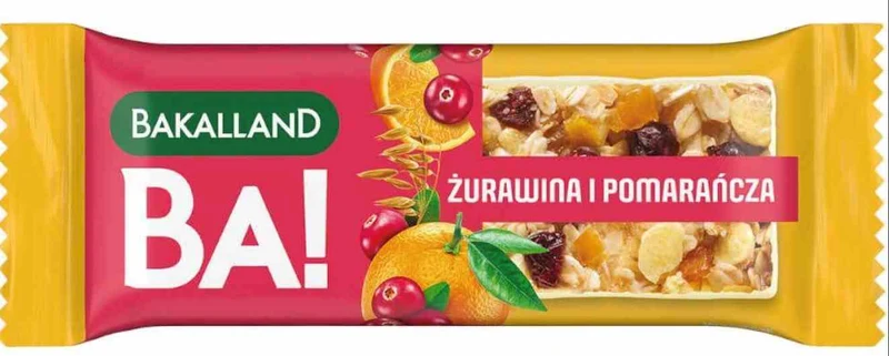Bakalland Ba! Müsliriegel Cranberry und Orange 40 g