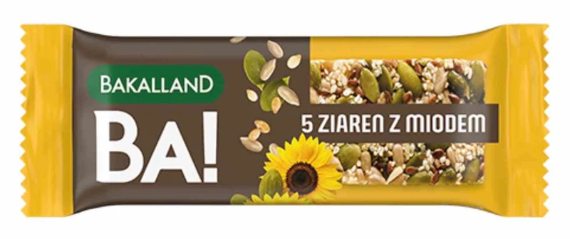 Bakalland BA! 5 Ziaren Müsliriegel mit Honig 40g