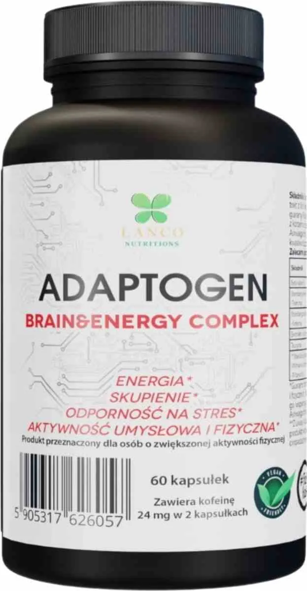 Lanco Nutritions Adaptogen-Gehirn & Energie-Komplex 60 Kapseln