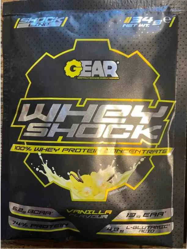 Gear Whey Shock 34g Vanille-Geschmack