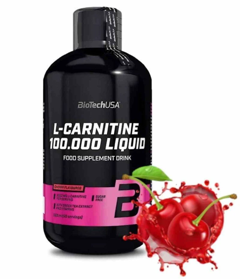 BioTech USA L-Carnitin 100.000 500ml Kirschgeschmack