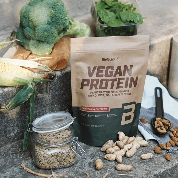 BioTech USA Veganes Protein 500g Erdnussgeschmack