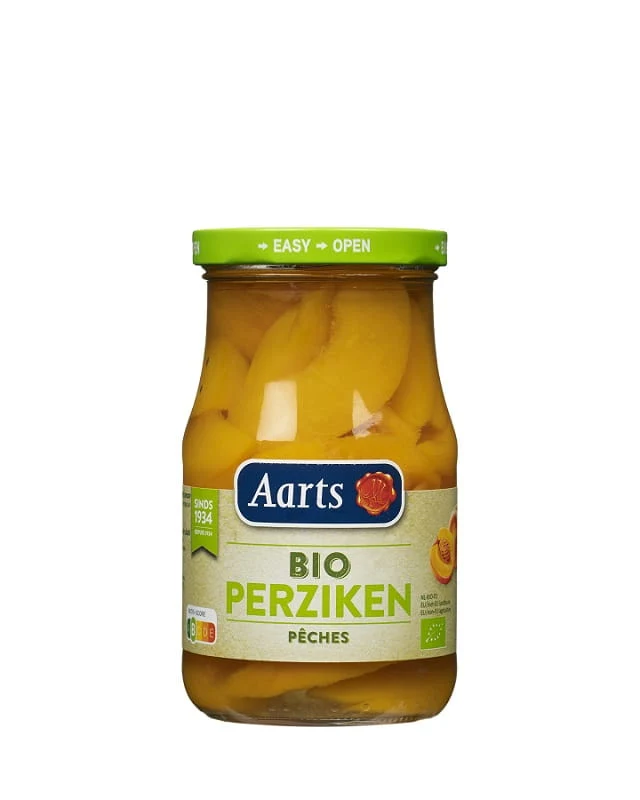 PLASTIQUES DE FRUITS EN SYROP BIO LÉGÈRE 350 g (190 g) (Pot) - AARTS