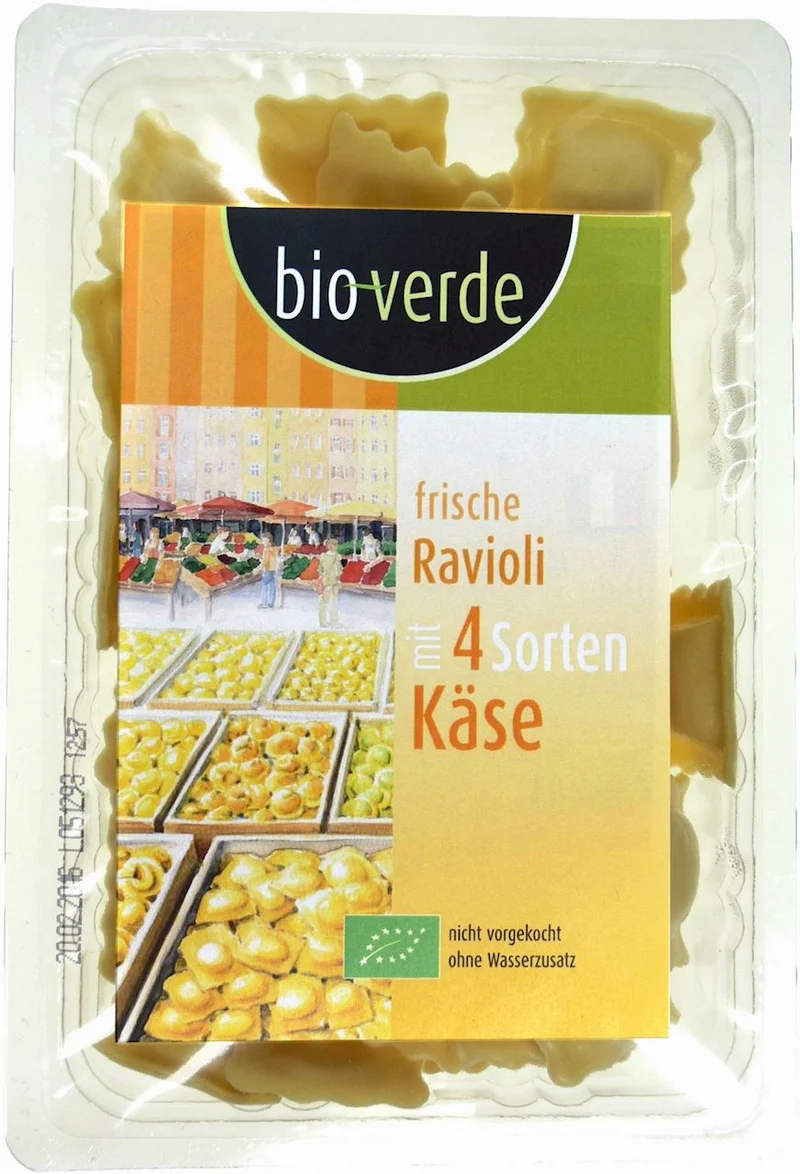 RAVIOLI FRESH 4 Käsesorten BIO 250 g - BIO VERDE