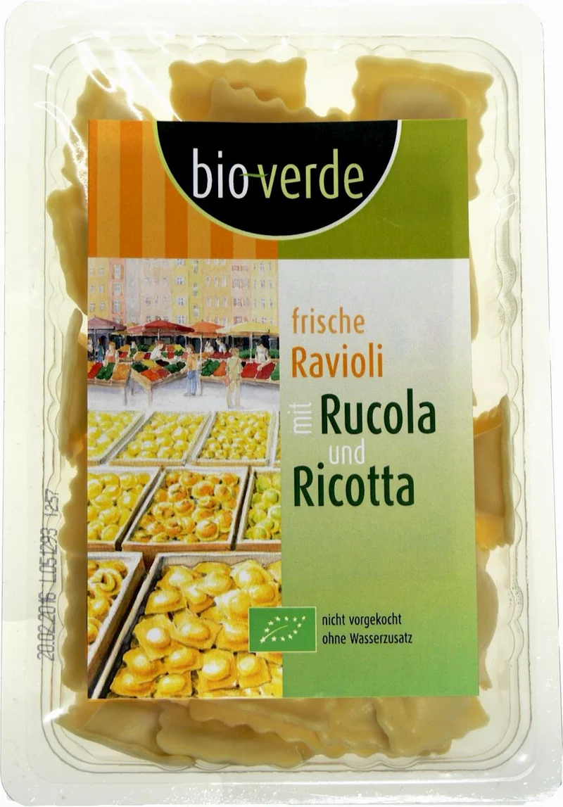RAVIOLI FRAIS AVEC RAUXOL ET RICOTTA BIO 250 g - BIO VERDE