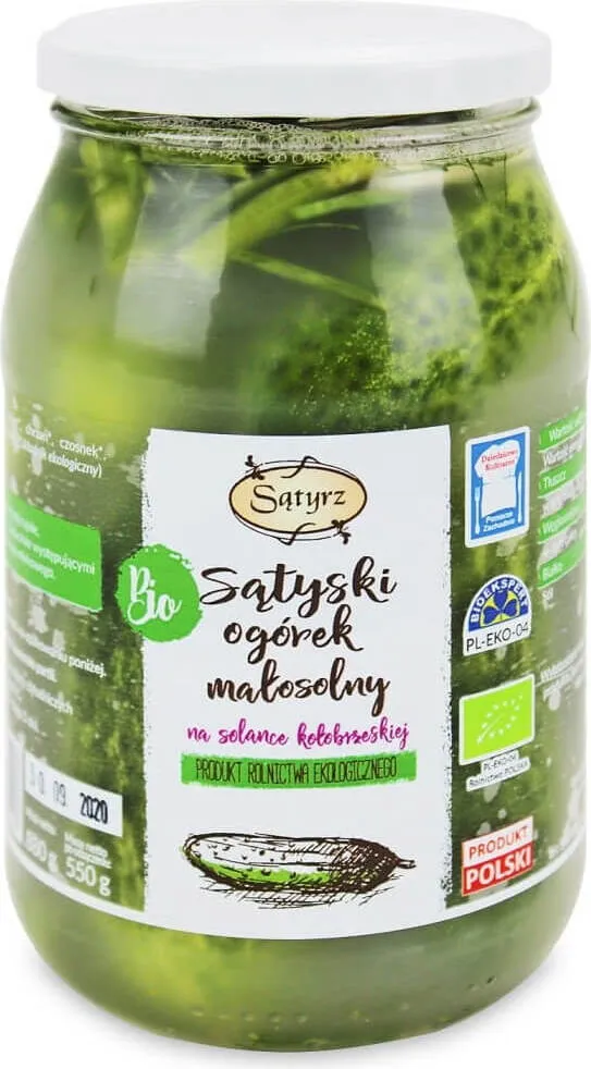 Salzarme Gurken BIO 880 g (550 g) - SĄTYRZ