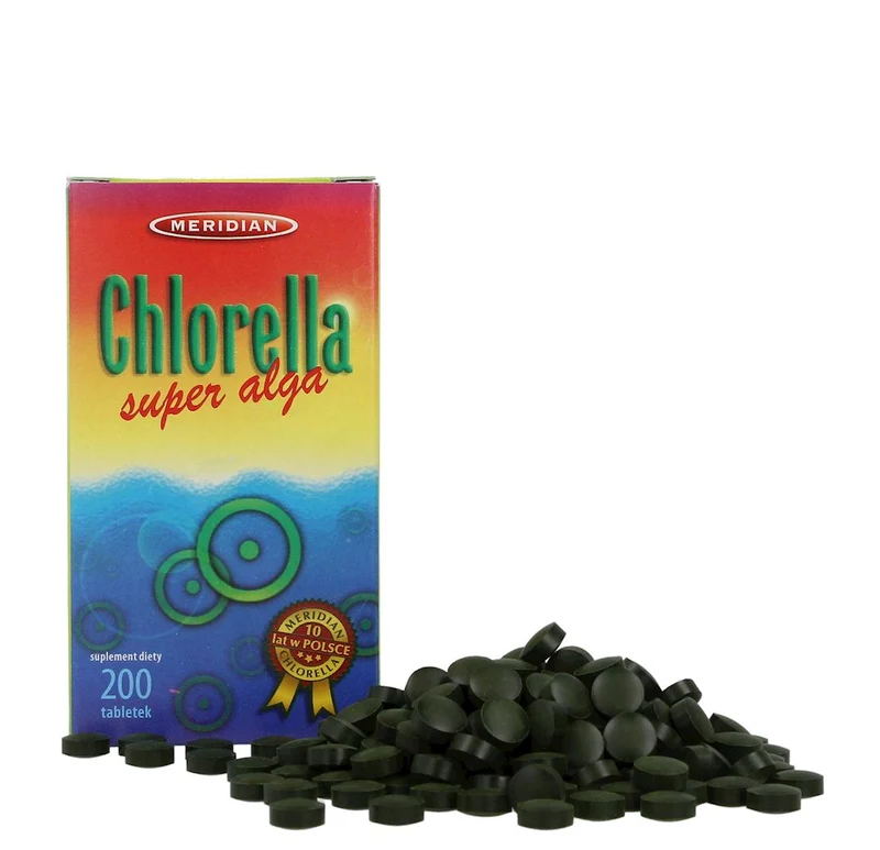 Algues pressées Chlorella 200tab. (paroi cellulaire brisée) MÉRIDIEN