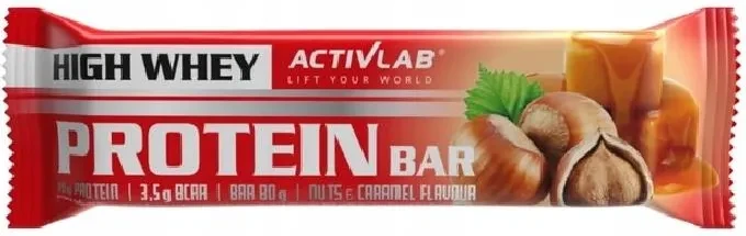 ActivLab High Whey Protein Riegel mit Karamell-Nuss-Geschmack 80 g