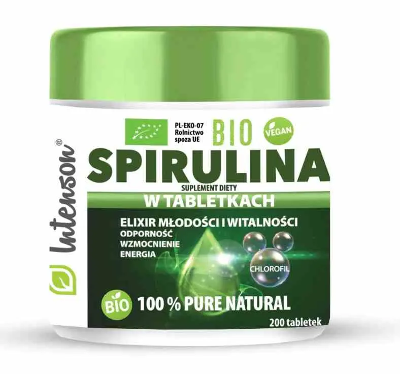 Intenson Bio Spirulina 100% 200 Tabletten