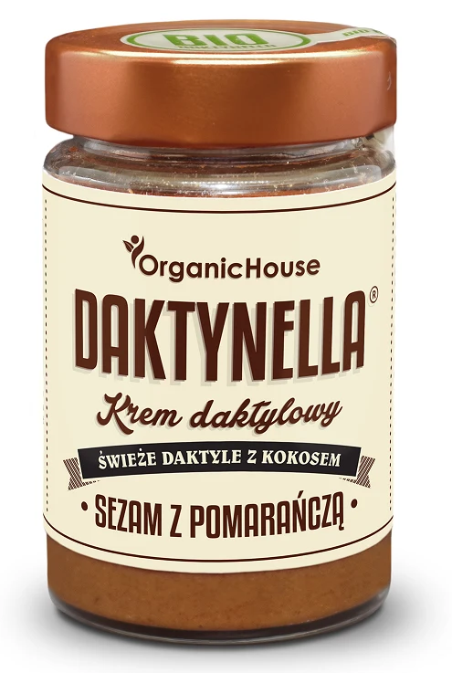 Crème de coco-dactyle sans gluten au sésame et à l'orange BIO 190 g - MAISON BIOLOGIQUE (DAKTYNELLA)