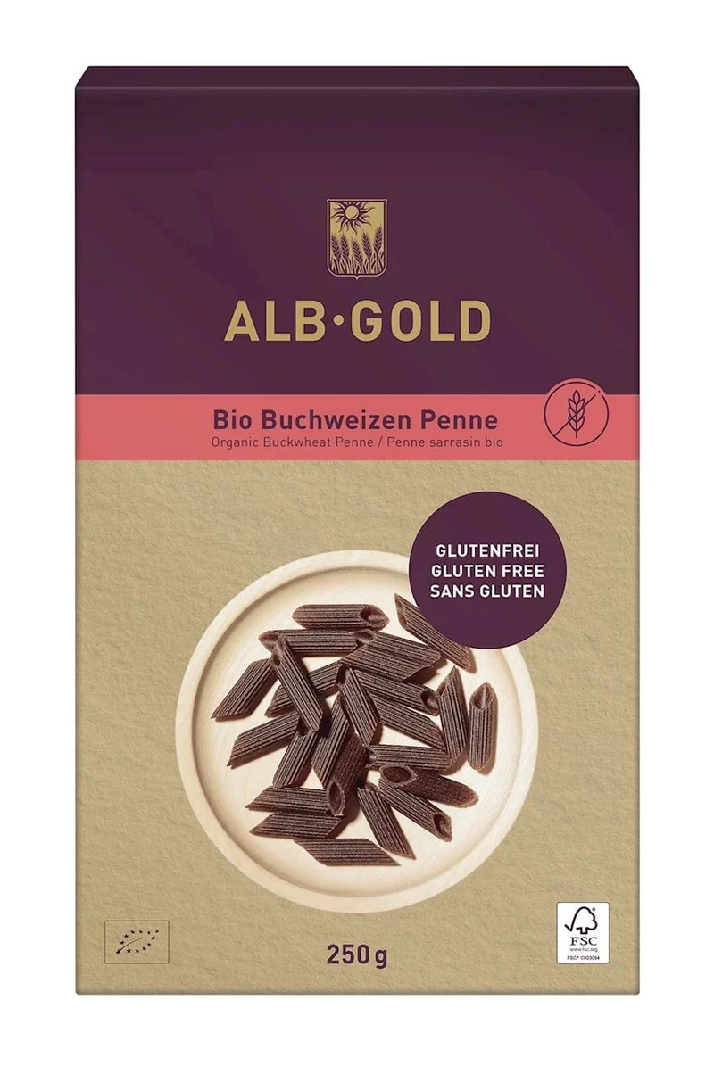 Glutenfreie PENNE MAKARON BIO 250 g - ALB-GOLD