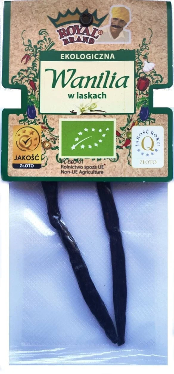 BOURBON gousses de vanille BIO (2 pièces) - ROYAL BRAND