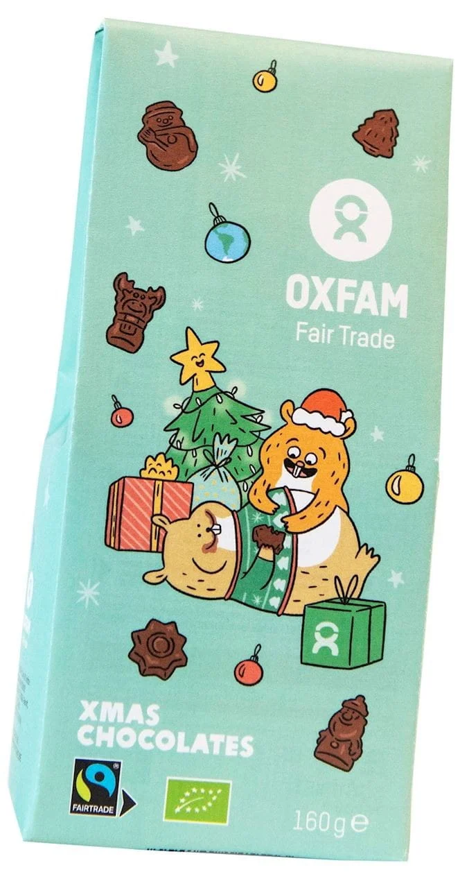 PRALINES AU CHOCOLAT - MÉLANGE DE NOËL COMMERCE ÉQUITABLE BIO 160 g - OXFAM (PRODUIT DE SAISON)