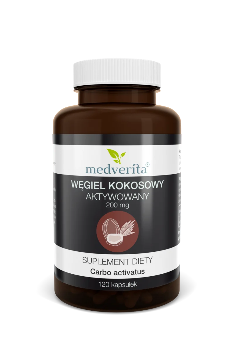 Medverita Kokosnuss Aktivkohle 200 mg 120 Kapseln