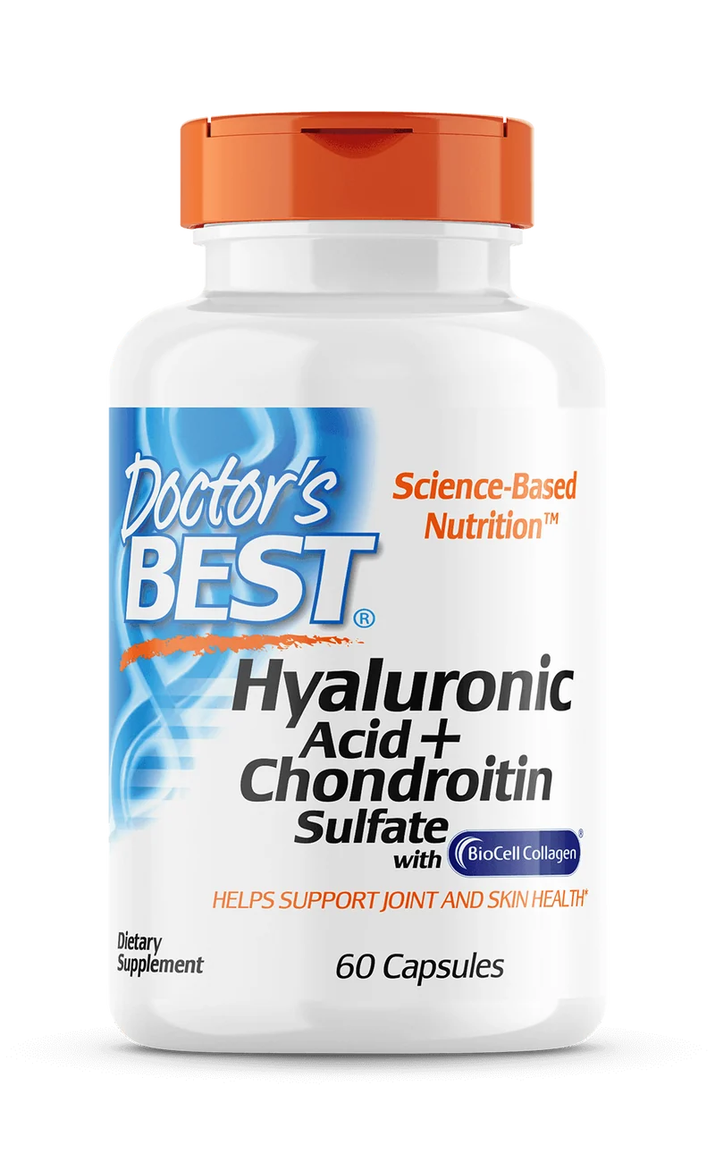 Hyaluronsäure + Chondroitin Sulfat mit BioCell Collagen 60 Kapseln Doctor's Best