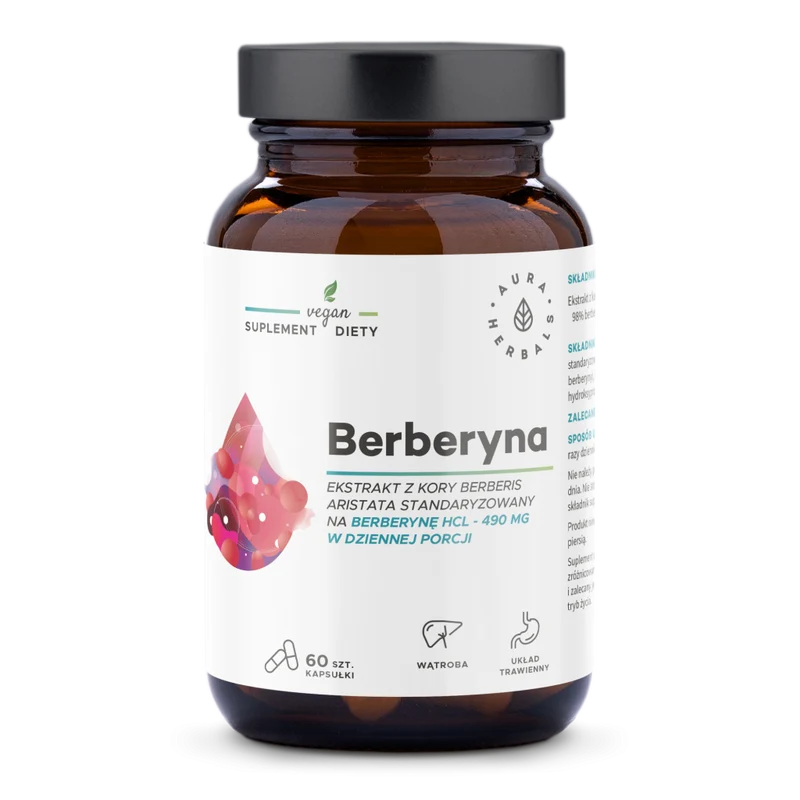 Aura Herbals Berberin 490 mg 60 Kapseln