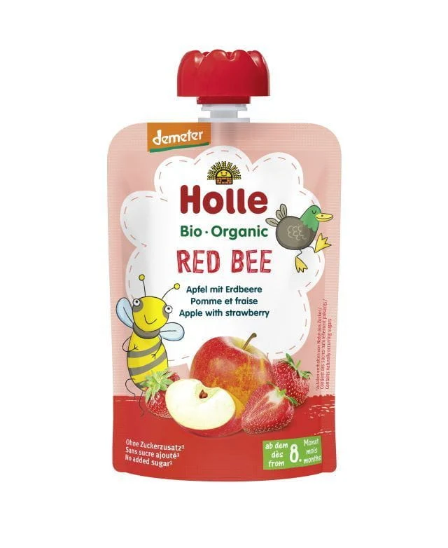 TUBE MUSE RED BEEP (FRUCHT - STRAW) ZUCKERFREI AB 8 MONATEN DEMETER BIO 100 g - HOLLE