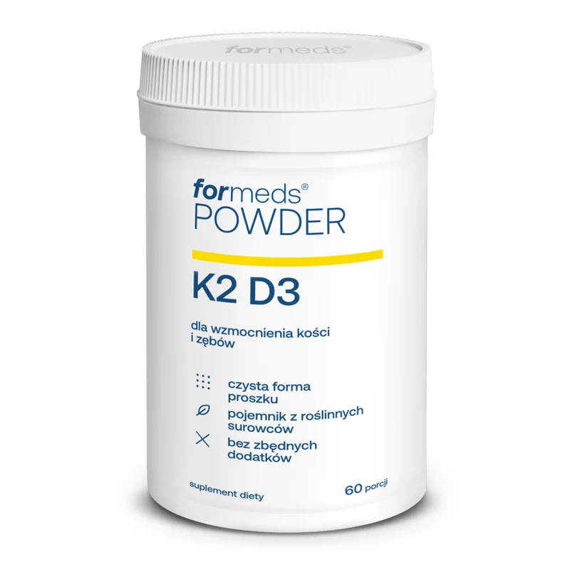 ForMeds Pulver K2 D3 Vitamin D3 2000 K2-mk7 100 60 Portionen
