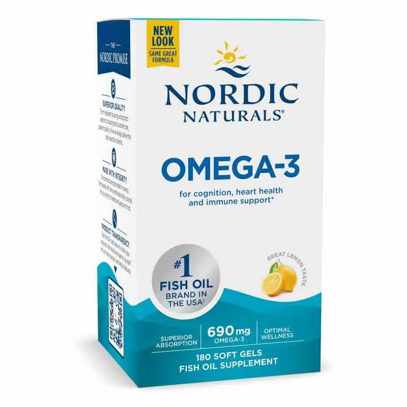 Nordic Naturals Omega-3 690mg 180 Weichkapseln Zitronengeschmack