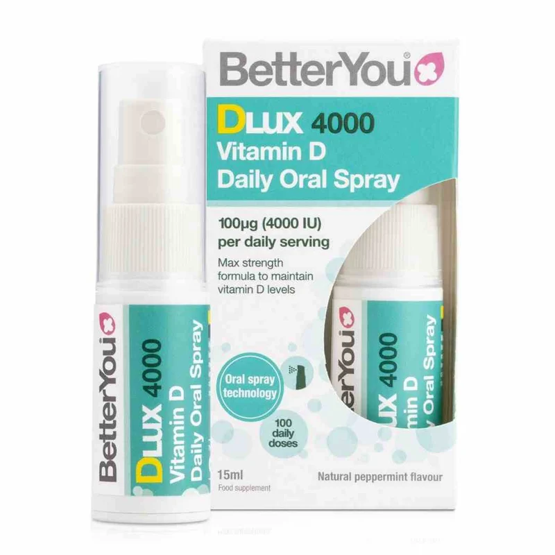 BetterYou DLux 4000 Tägliches Vitamin D Spray Minze 15 ml