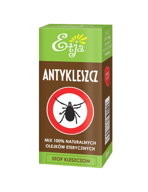 ETJA Antykleszcz - mélange d'huiles essentielles 100% naturelles 10ml