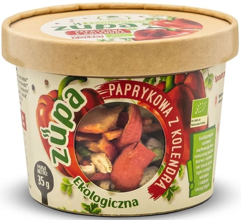 SOUPE AUX POIVRONS AVEC COLLENDER LYOPHILISE BIO 35 g - CADEAUX DE LA NATURE