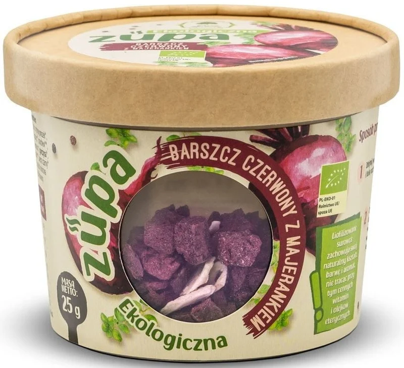 SOUPE BORSCHE ROUGE A LA MARYERE LYOPHILISEE BIO 25 g - CADEAUX DE LA NATURE