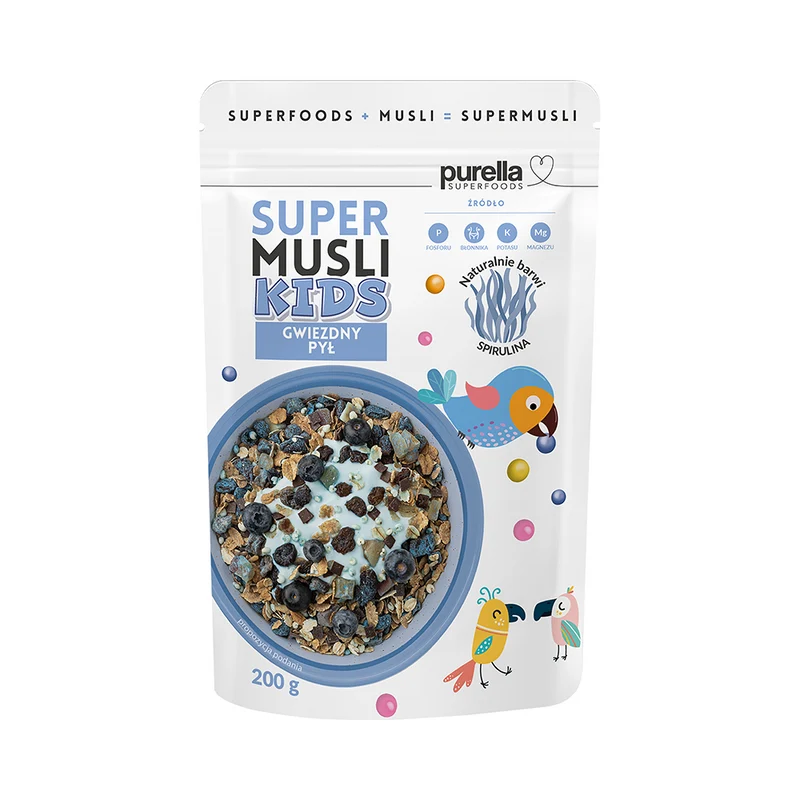 Poussière d'étoiles pour enfants Supermusli 200 g - PURELLA SUPERFOODS