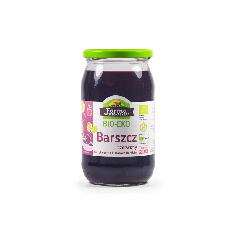 BORSCHE ROUGE SOURED DE POULET BETTERAVES SANS GLUTEN BIO 720 ml (POT) - FERME ŚWIĘTOKRZYSKA