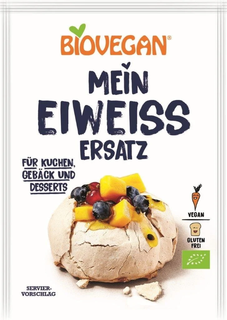 Substitut de protéine d'oeuf en poudre, végétalien sans gluten BIO 40 g - BIOVEGAN