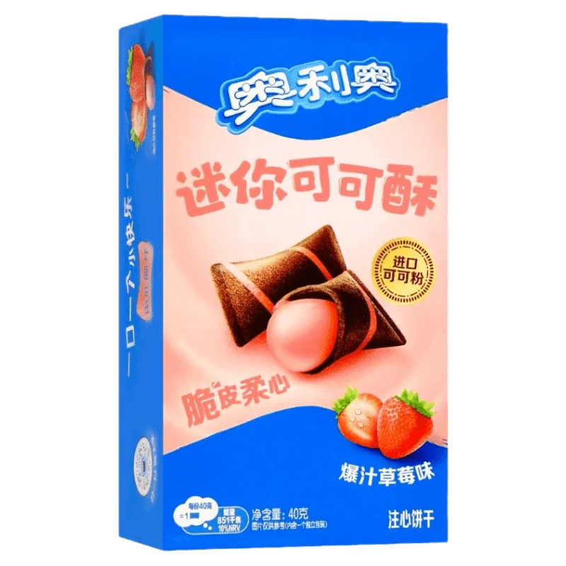 Oreo-Waffelbissen Lava-Erdbeere 40 g