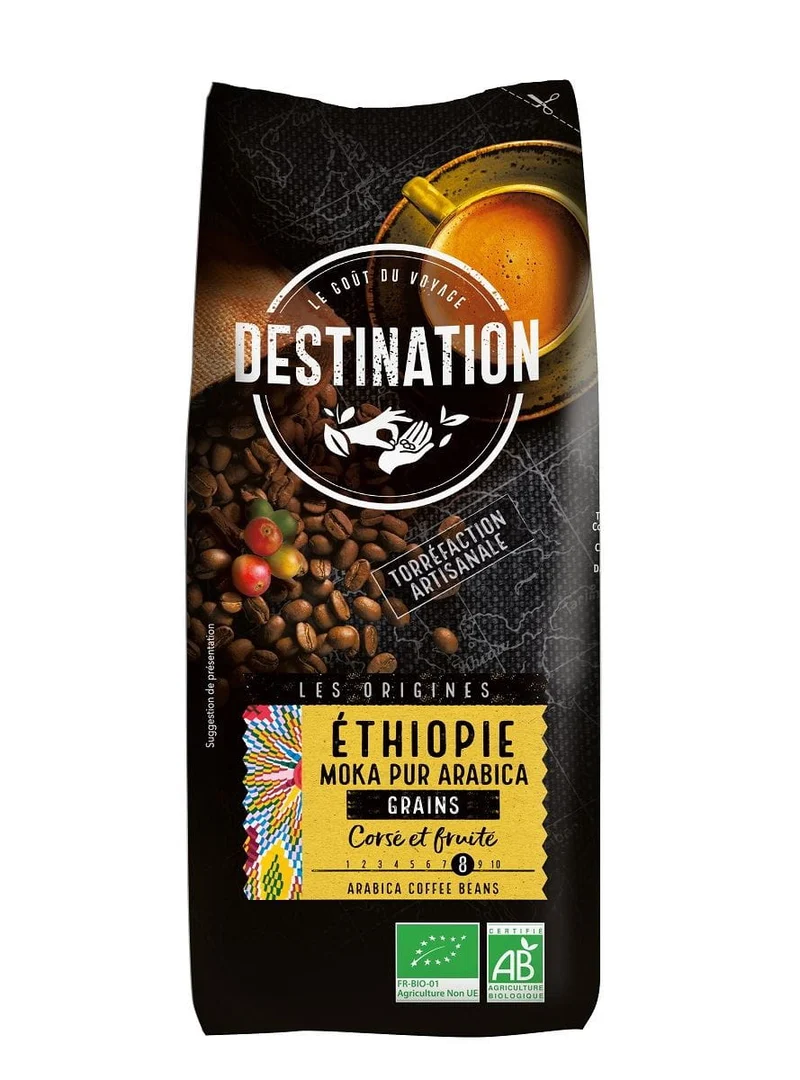 ARABICA 100 % ETIOPIA FAIR FOR LIFE BIO 1 kg Bohnenkaffee - DESTINATION