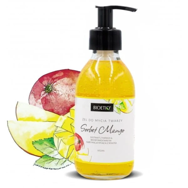 Bioetiq Gel lavant naturel à la mangue et au sorbet