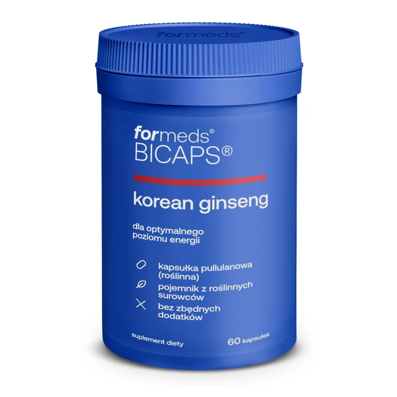 ForMeds Bicaps Koreanischer Ginseng 60 vegane Kapseln