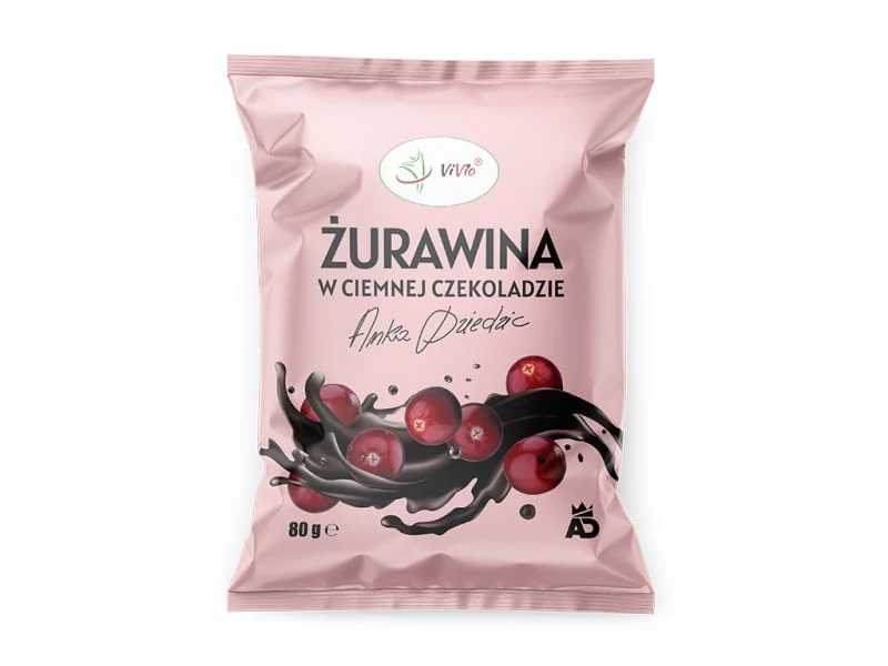Canneberge au chocolat noir ANKA DZIEDZIC 80g - VIVIO