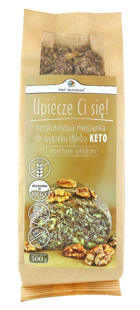 Mélange pour pain Keto aux noix sans gluten 500g CINQ CHANGEMENTS