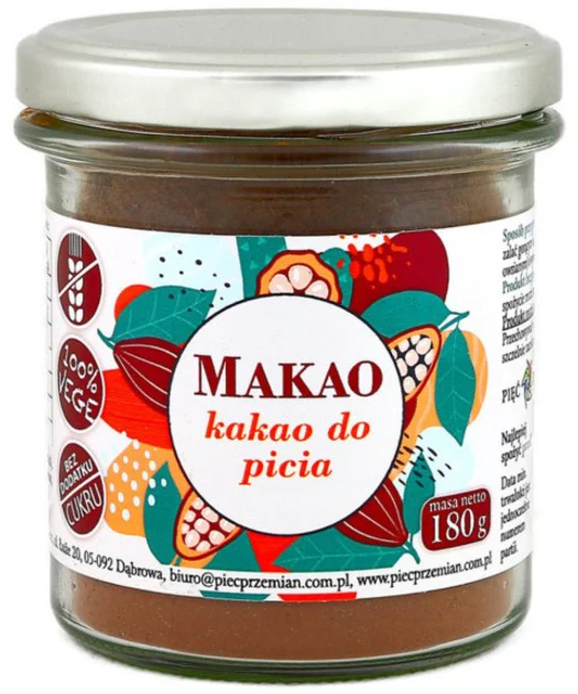 Maca - cacao à boire - pot de 180g CINQ CHANGEMENTS