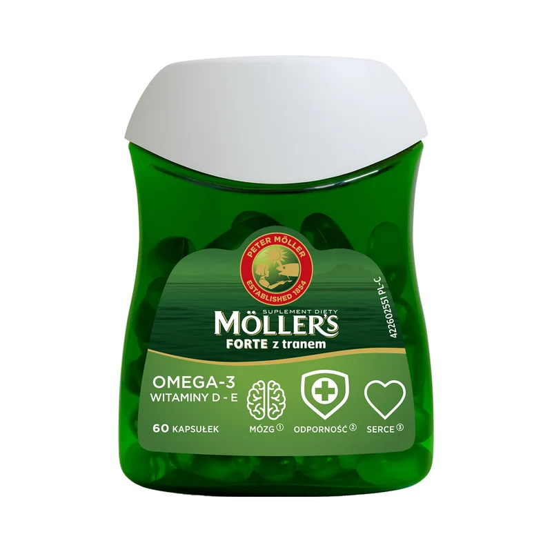 FORTE huile de poisson norvégienne 60 gélules MOLLER'S MOLLERS