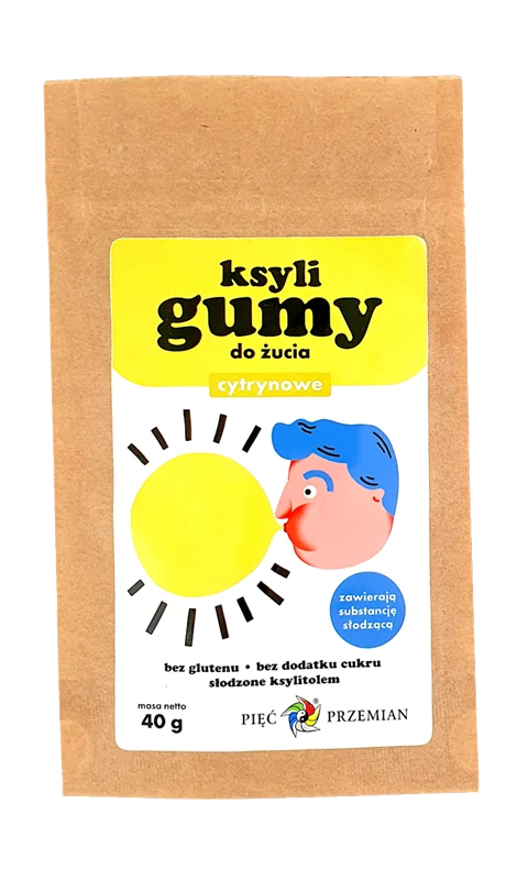 Xyligums au citron à mâcher sans sucre 40g CINQ CHANGEMENTS