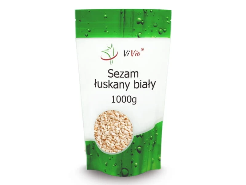 Sésame blanc décortiqué 1000g - VIVIO