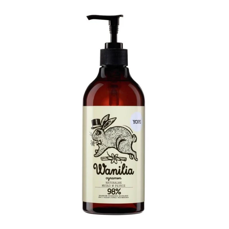 Natürliche Flüssigseife Vanille und Zimt 500ml YOPE